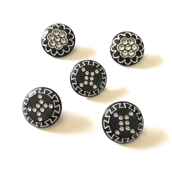 5 Rhinestone Buttons - NWOT - Picture 4 of 4